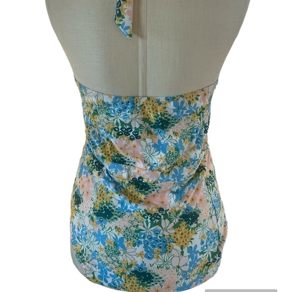 ModCloth The Ava One-Piece Swimsuit New Plus floral halter swimsuit Sz 1X - Picture 11 of 11